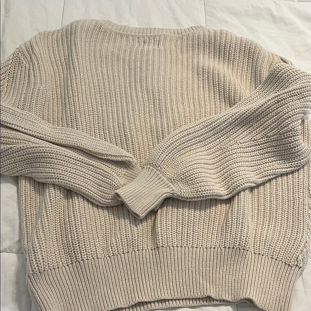 GAP Beige Ribbed Pullover - Picture 5 of 5